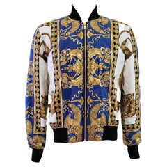 NEW VERSACE QUILTED SIKL BOMBER JACKET 2018 Spring COLLECTION