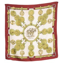 Hermes Cuivreries by F.de la Perriere Silk Scarf
