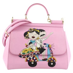 Dolce & Gabbana Family Miss Sicily Bag Patchwork Leather Medium