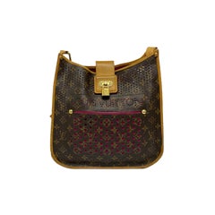 Louis Vuitton Brown Leather Musette Perforeted Limited Edition Bag 