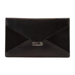 Celine Diamond Clutch Leather and Suede Medium