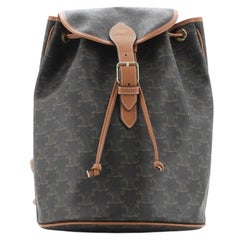 Celine Folco Backpack Triomphe Coated Canvas
