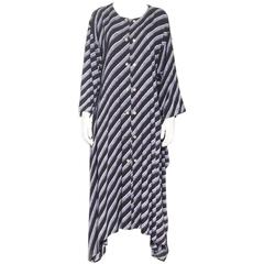 Vintage Issey Miyake Striped Asymmetrical Dress