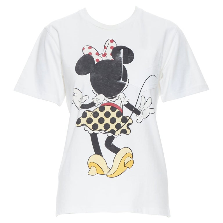 VICTORIA BECKHAM white Disney Minnie Mouse print short sleeve t-shirt ...