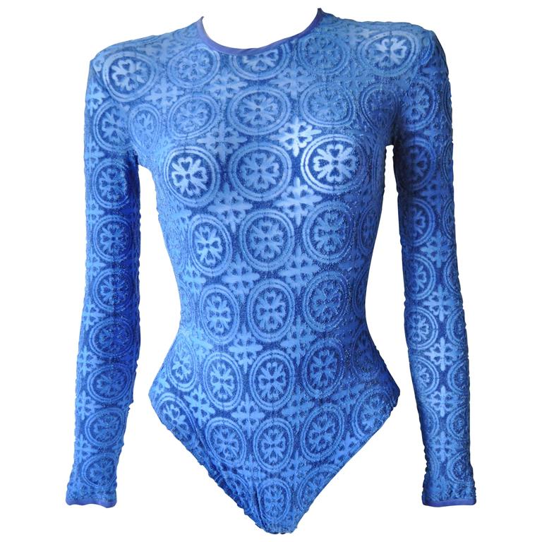 Gianni Versace Coupe des Velours Punk Collection Body Suit For Sale at ...