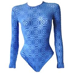 Retro Gianni Versace Coupe des Velours Punk Collection Body Suit