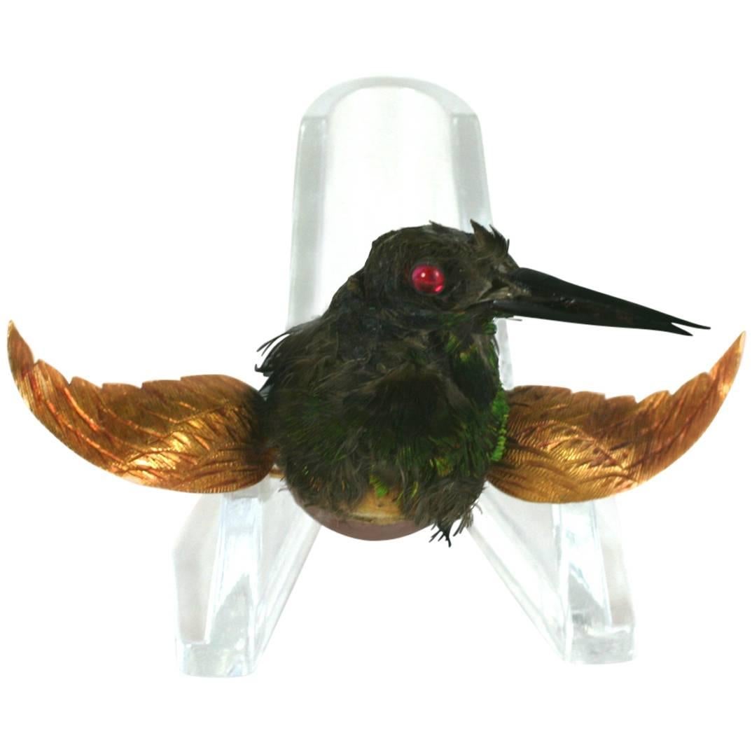 Victorian Humming Bird Brooch For Sale