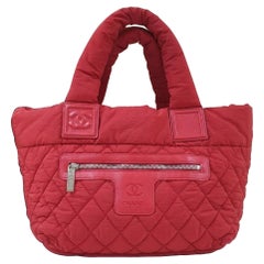 Chanel Red Nylon Coco Cocoon Bag