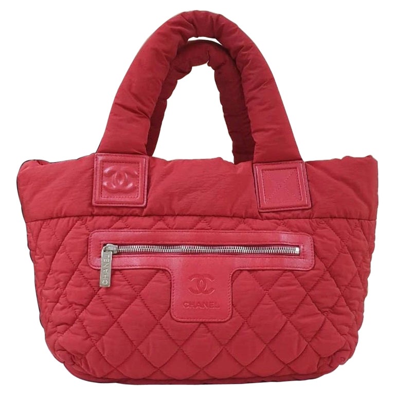 Chanel Red Nylon Coco Cocoon Bag For Sale