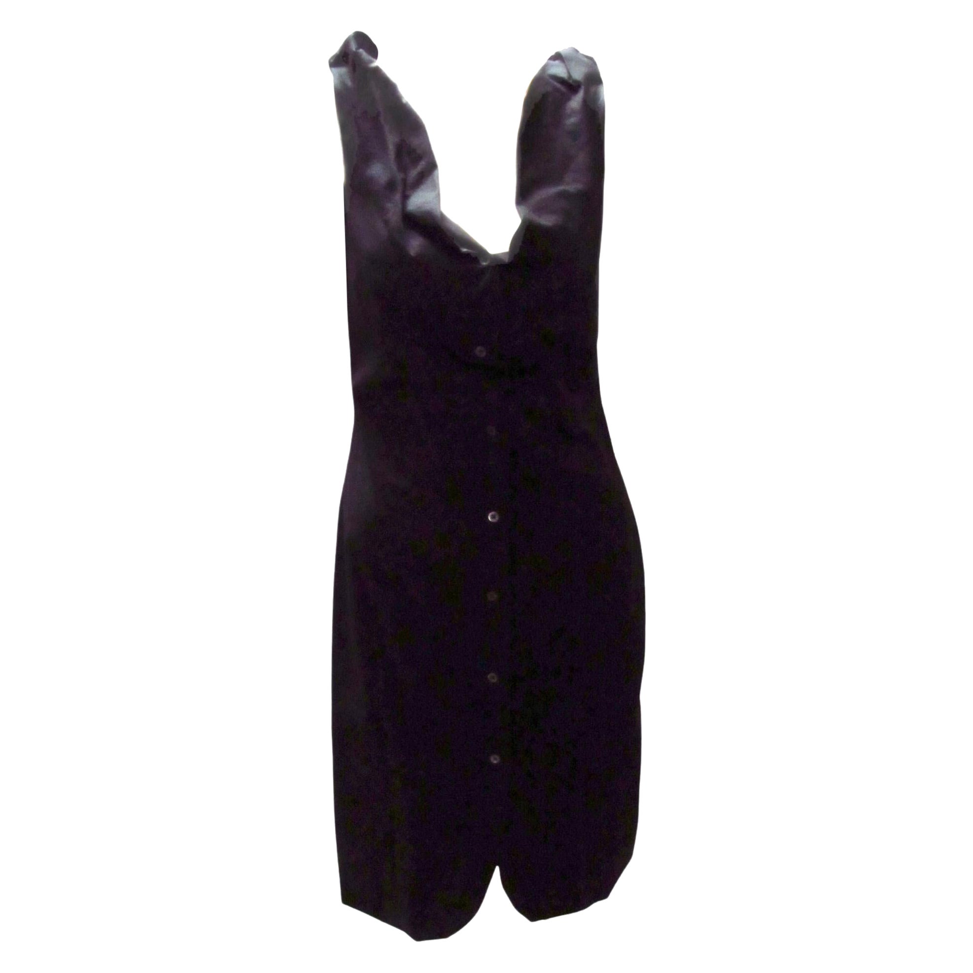 Vivienne Westwood Anglomania Black Bubbly Dress For Sale
