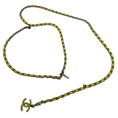 Chanel Yellow Belt