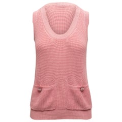 Louis Vuitton Light Pink Sleeveless Knit Top