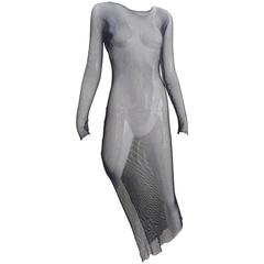 Yohji Yamamoto fish net dress