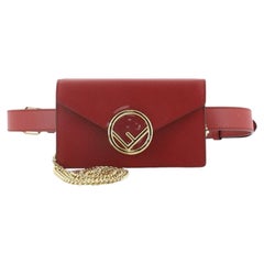 Fendi Logo Convertible Belt Bag Leather