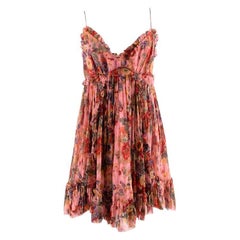 Zimmerman Lovelorn Floral-Print Sleeveless Babydoll Mini Dress