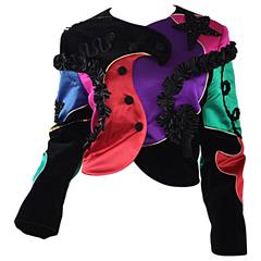 Amazing Rare Vintage Louis Feraud Matador Style Avant Garde Cropped Jacket 8