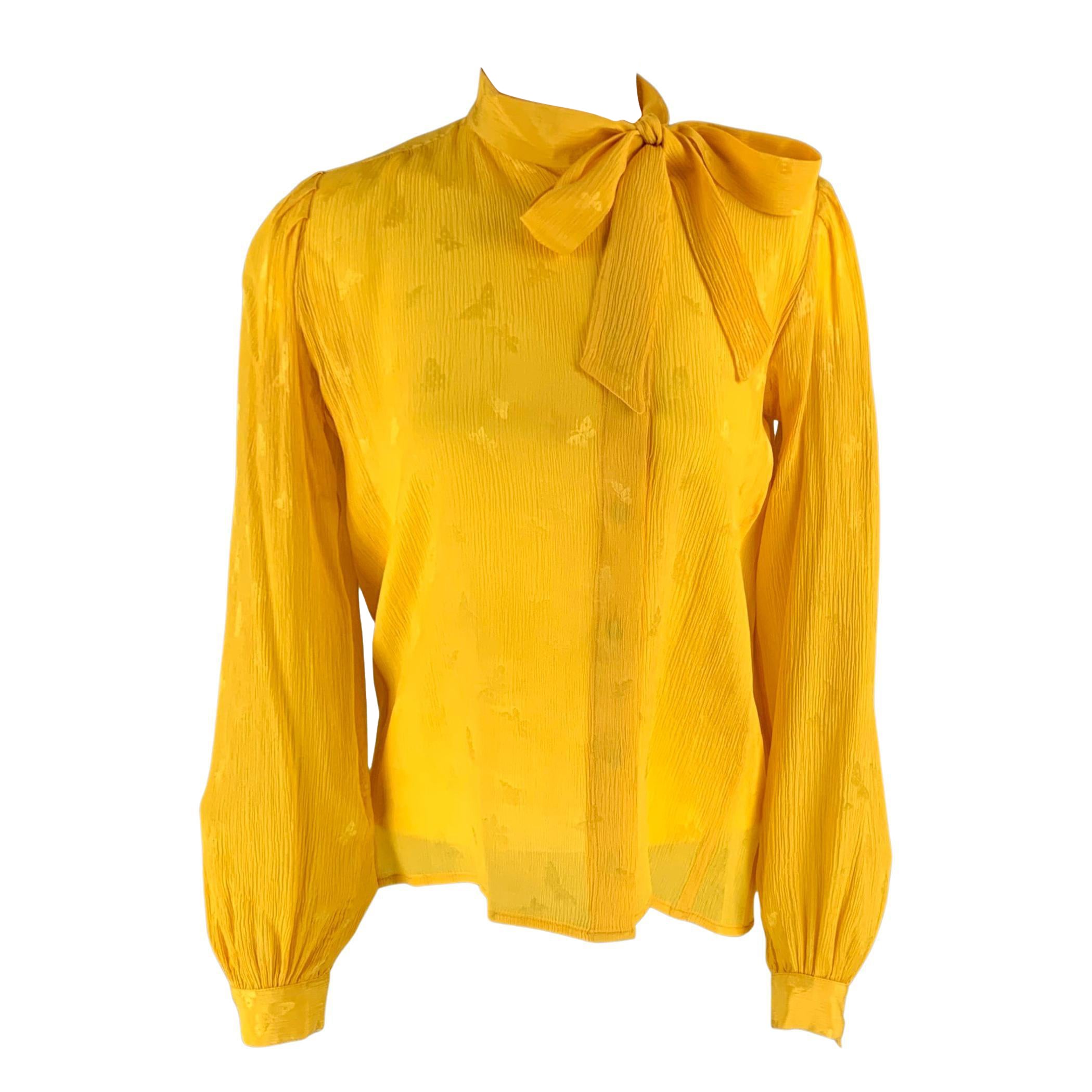 vintage EMANUEL UNGARO statement zijden golvende abstracte print blouse Kleding Dameskleding Sweaters Vesten 