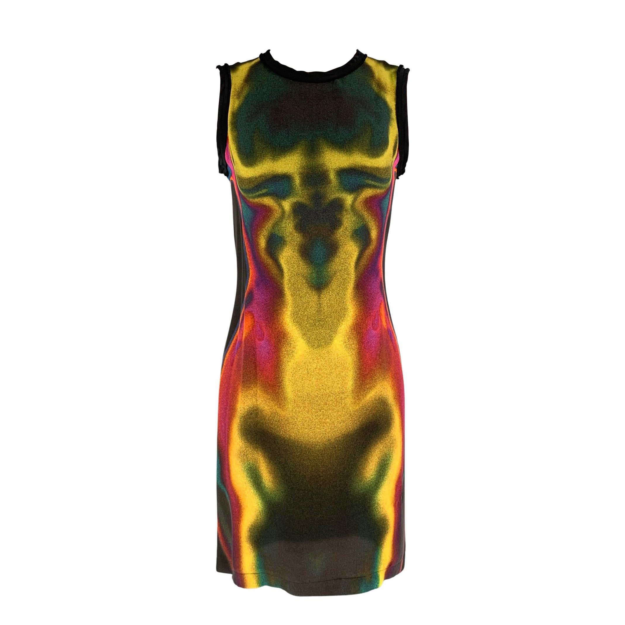 MARIOS SCHWAB Size S Black Multicolour Abstract Dress