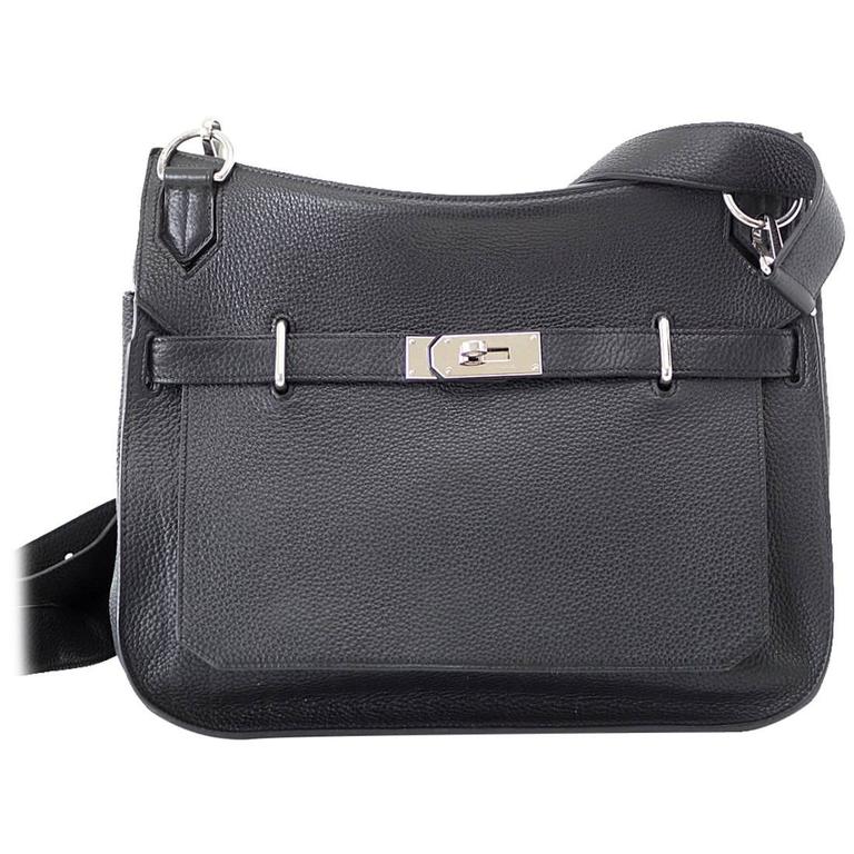 HERMES Jypsiere 34 cross body messenger bag clemence palladium hardware