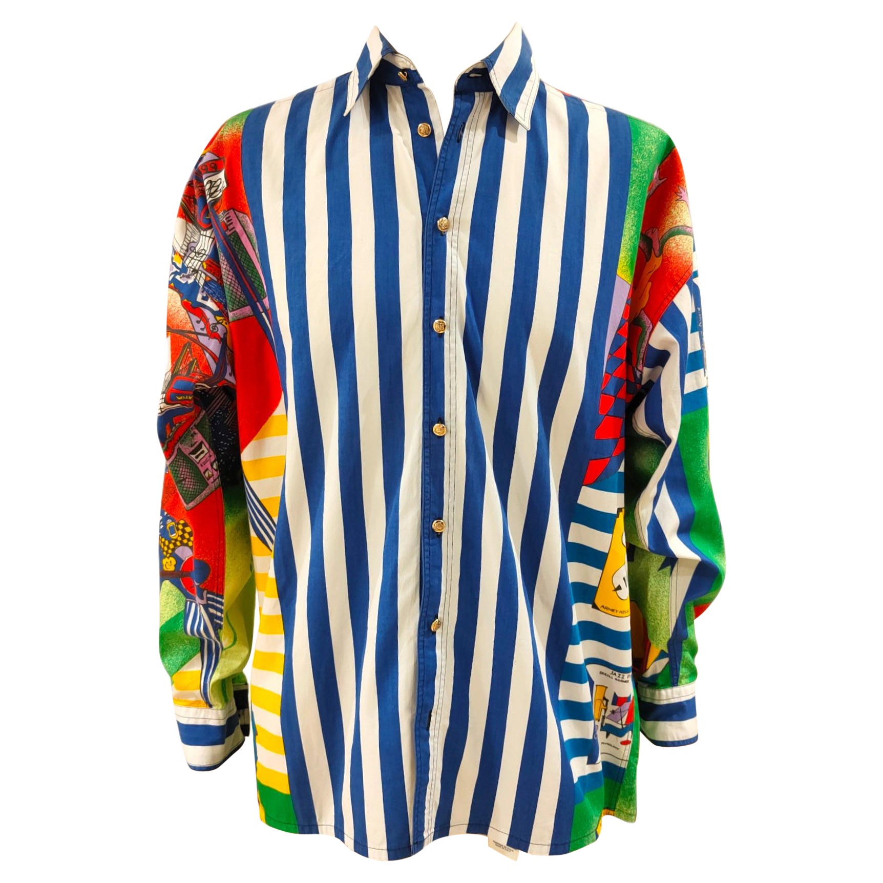Gianni Versace Jeans Couture New York Graffiti shirt at 1stDibs