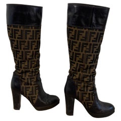 Fendi monogram zucca Boots