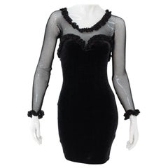Vintage Moschino 'Cheap and chic' 90's black dress