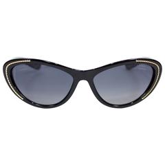 Chanel Cat-Eye Black Sunglasses