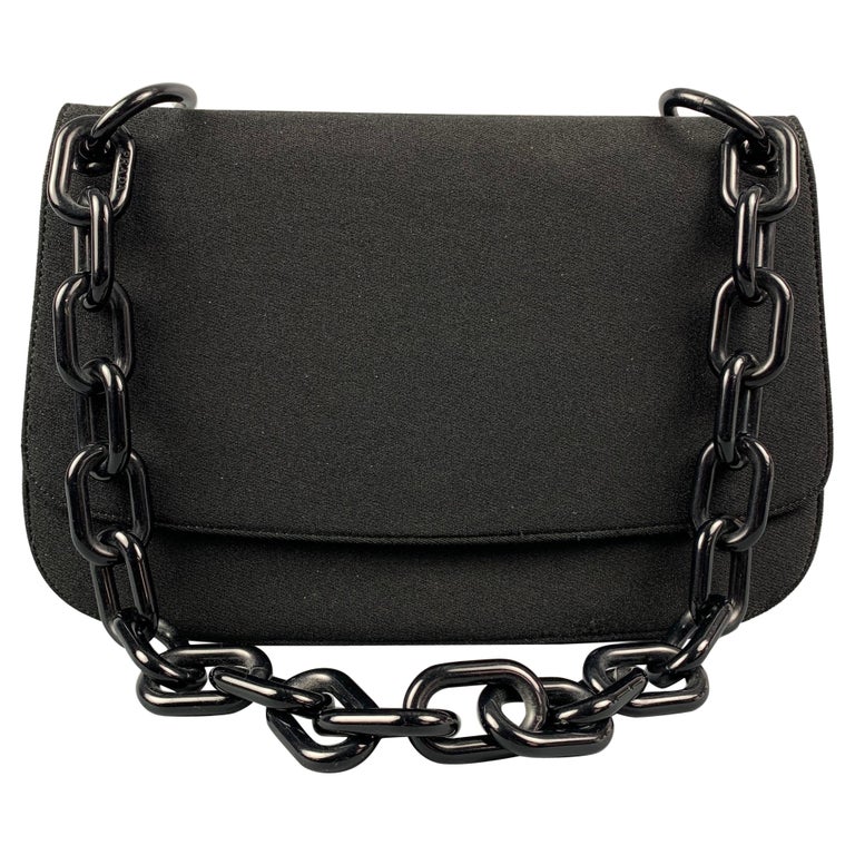Prada Tessuto Nylon Swing Chain Shoulder Bag