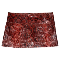 Dolce & Gabbana python low-rise mini skirt, ss 2000