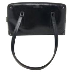 Gucci Black Leather Vintage Shoulder Bag Purse 