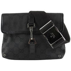 Gucci - Sac ceinture « Fanny Pack » avec pochette et monogramme GG noir  862453