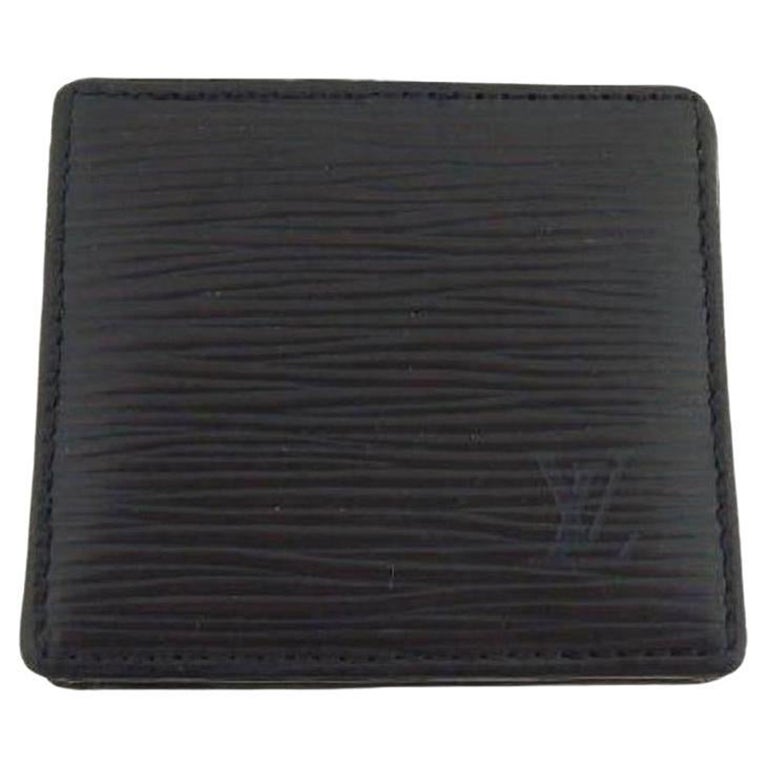 Louis Vuitton Black Box Epi Noir Mini Boite Leather 207378 Coin Change Wallet For Sale