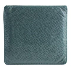 Louis Vuitton Green Epicea Taiga Leather Bifold 11lr0626 Wallet