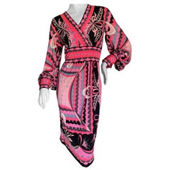 Emilio Pucci Vintage 1960's Silk Jersey Dress from Saks Fifth Avenue