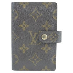 Vintage Louis Vuitton Brown 22lk0121 Monogram Mini Agenda Or Card Holder Wallet