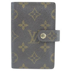 Braune 22lk0121 Monogramm-Mini- Agenda oder Karteninhaber-Brieftasche in Braun