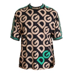 Dolce & Gabbana cotton crew neck sleeveless men multicolour printed t-shirt logo