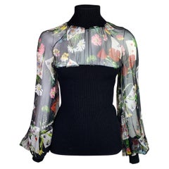 Dior by John Galliano Herbst 2002 RTW Spielkarten Print Top