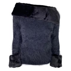 Gucci by Tom Ford Fall 2001 Angora Sweater with Mink details