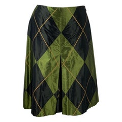 Valentino green rhombus Skirt