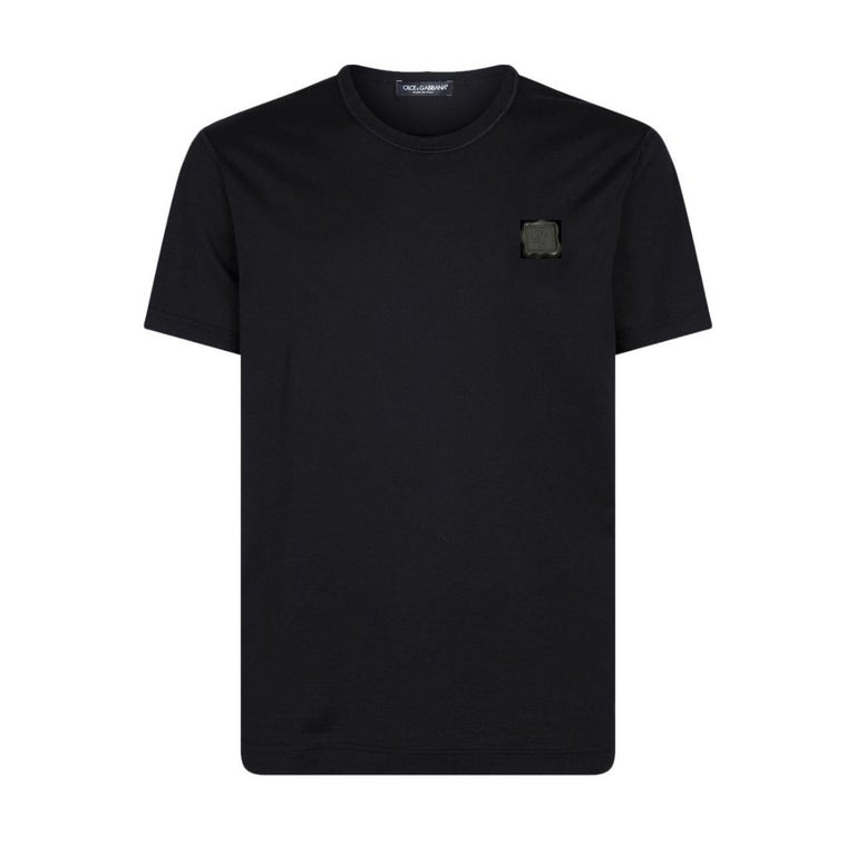 Dolce & Gabbana Gray Logo Crew Neck Short Sleeves T-shirt