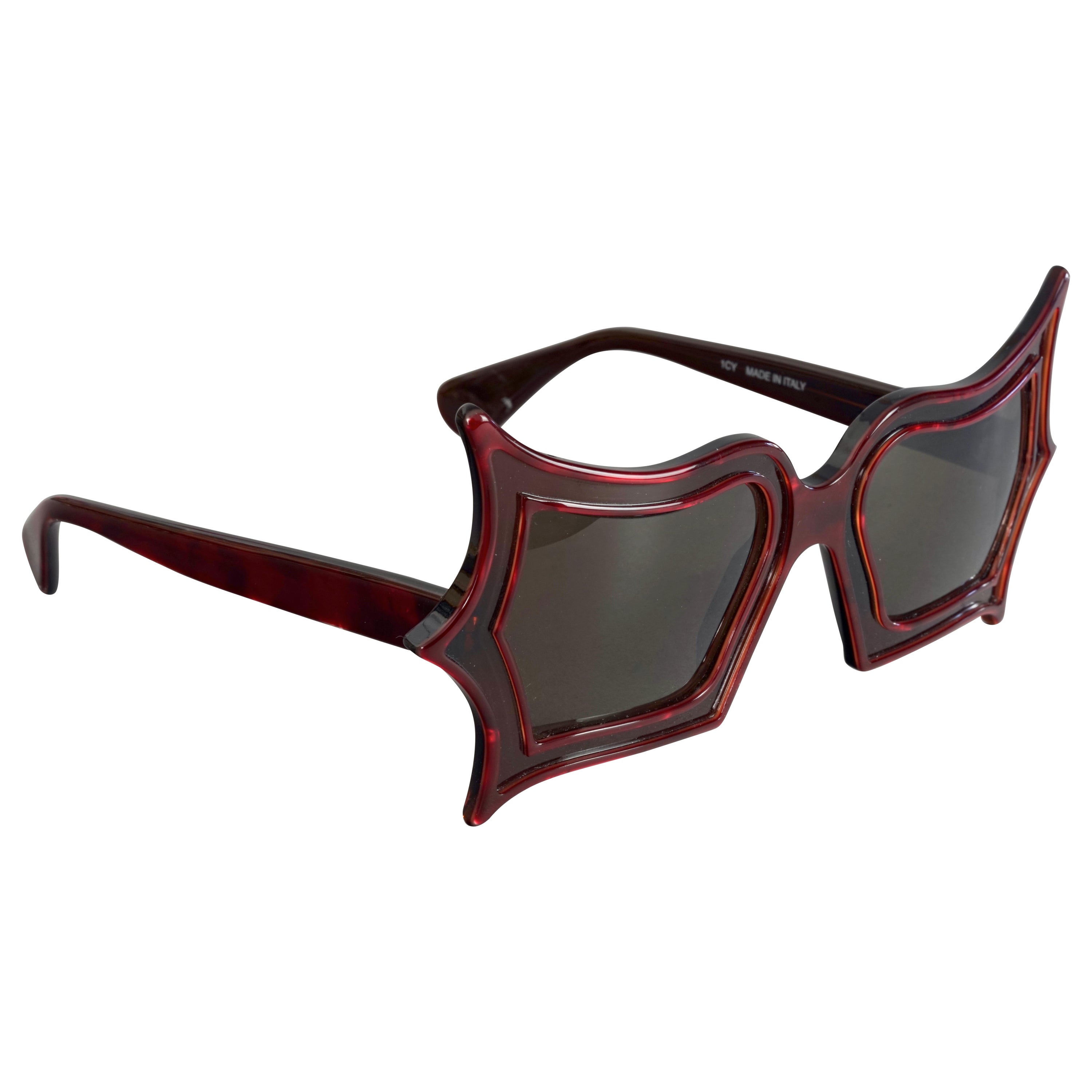 SAFILO Tribute to "PEGGY GUGGENHEIM" Limited Edition Surreal Red Sunglasses