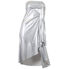 Jean Paul Gaultier Liquid Silver Jersey Skirt/Dress
