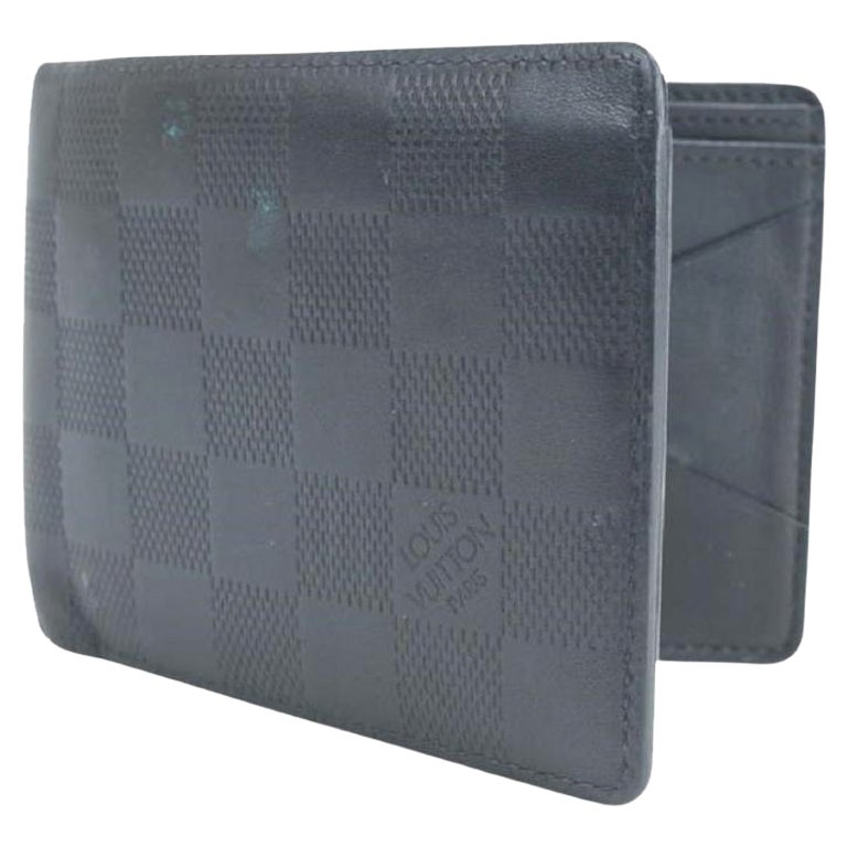 Louis Vuitton Black Multiple Men's Bifold Damier Infini Leather 33lk0116 Wallet For Sale