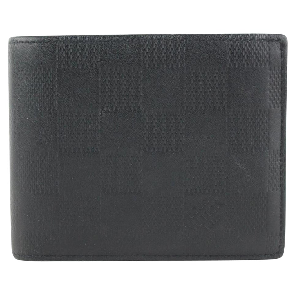 Louis Vuitton Black Damier Infini Multiple Slender Men's Wallet Marco Florin