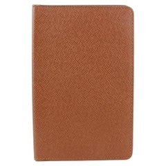 Louis Vuitton Portefeuille porte-cartes ou porte-cartes en cuir marron Taiga 513lvs68