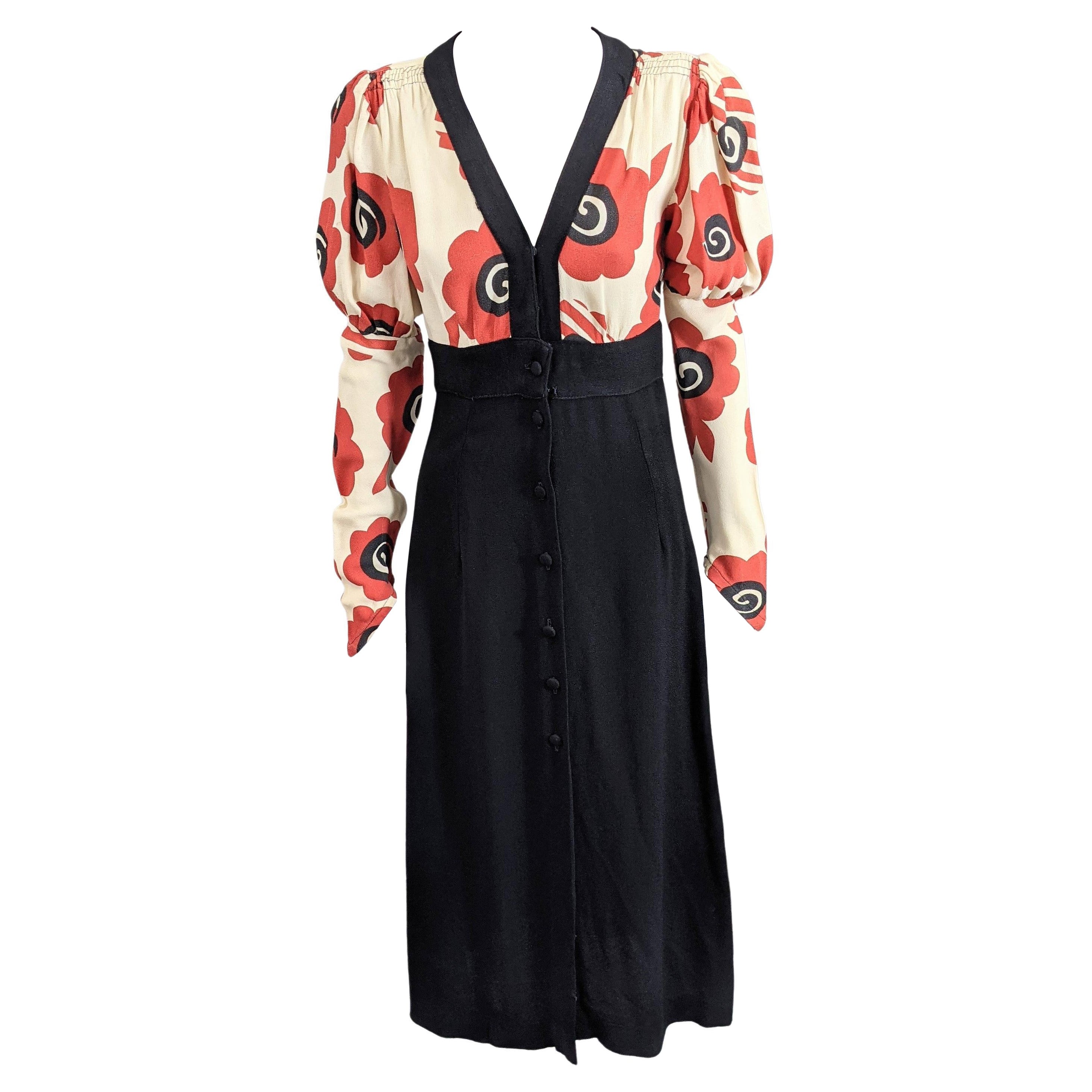 Ossie Clark Iconic Poppy Print Day Dress For Sale