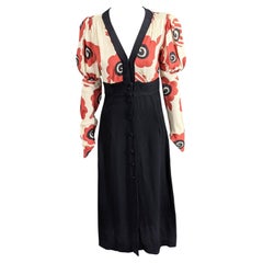 Vintage Ossie Clark Iconic Poppy Print Day Dress
