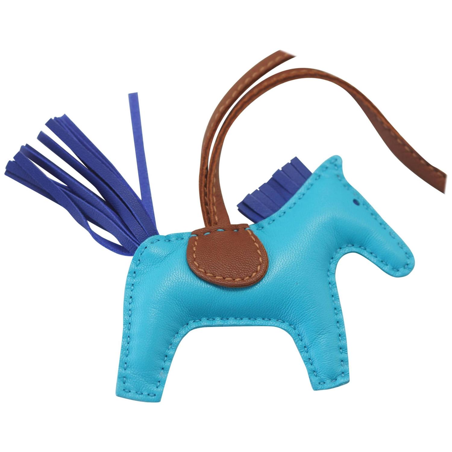 hermes wallets replica - HERMES Rodeo Bag Charm PM Bleu Aztec Horse new For Sale at 1stdibs