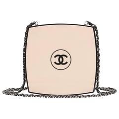 Chanel White Compact Powder Minaudiere NEW